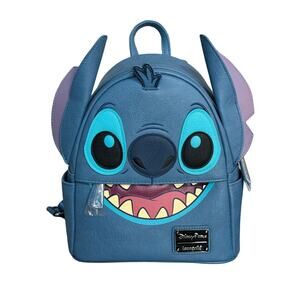 2023 Disney Parks Loungefly Backpack Stitch Face Cosplay NWT
